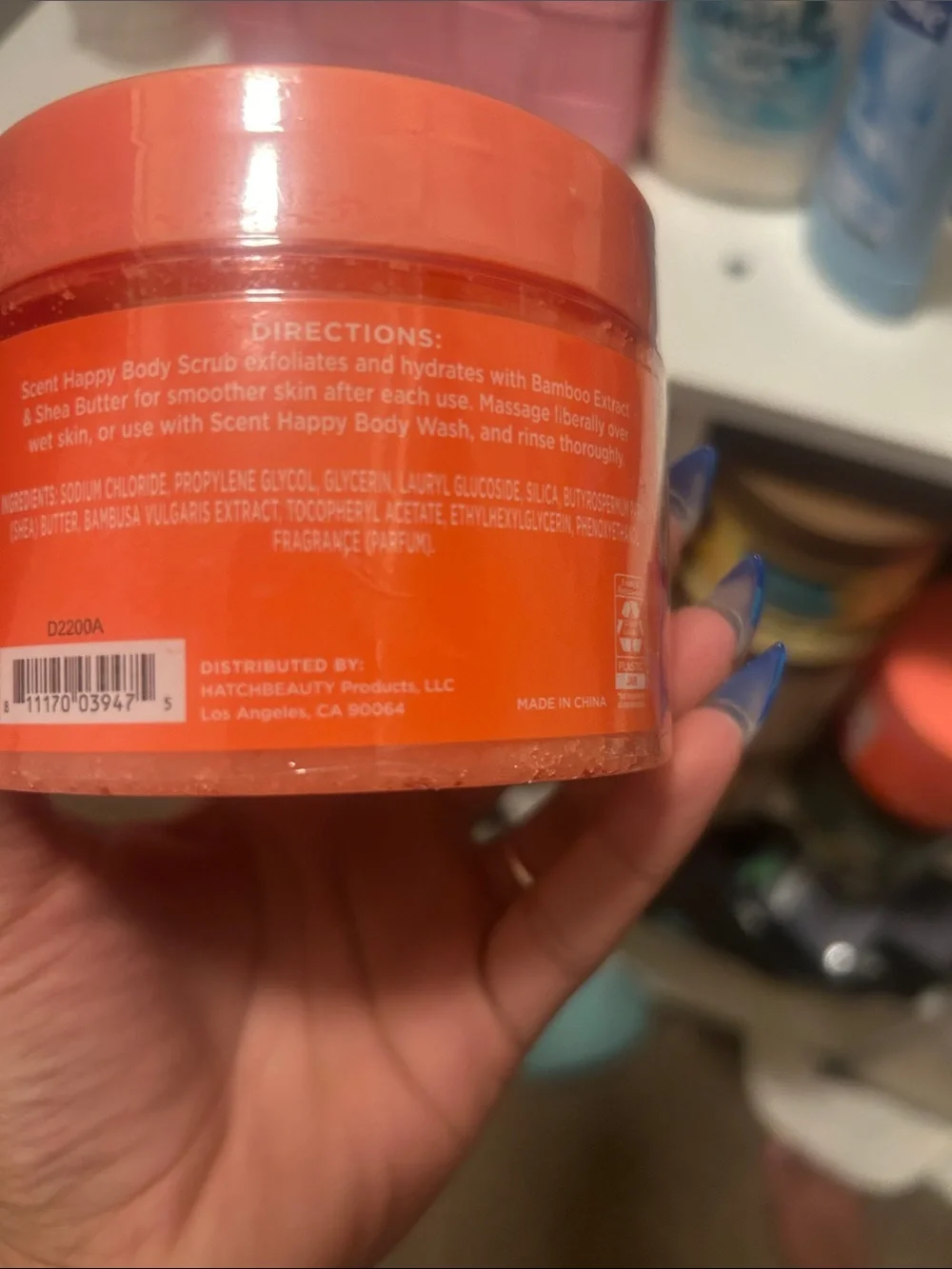 Scent Happy Summer Berry Body Scrub - Orange
